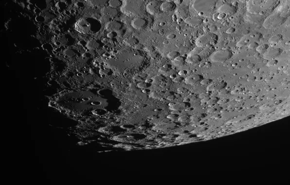 Картинка поверхность, луна, кратеры
