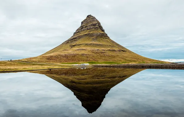 Картинка гора, Исландия, Iceland, Kirkjufell