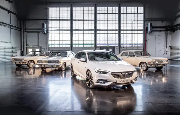 Картинка ретро, гараж, Opel, Metallic