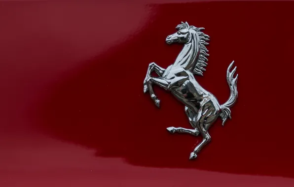 Картинка лошадь, значок, Ferrari, эмблема, бренд
