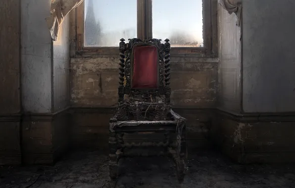 Картинка фон, кресло, окно