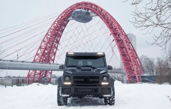 Картинка Mercedes, Winter, AMG, Moscow, W463, G65, Carbon-pro