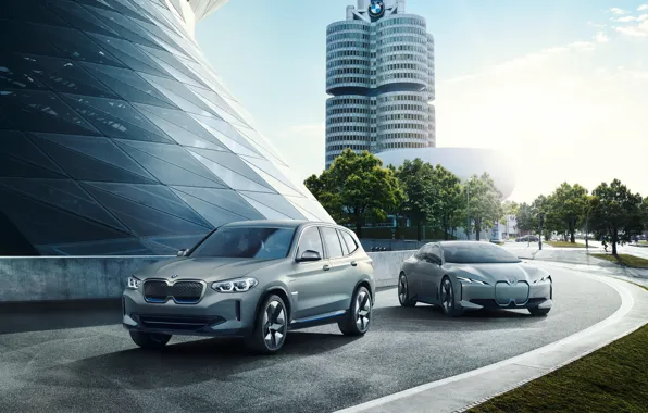 Картинка Concept, BMW, 2018, электрокар, электрокроссовер, BMW iX3, i Vision Dynamics