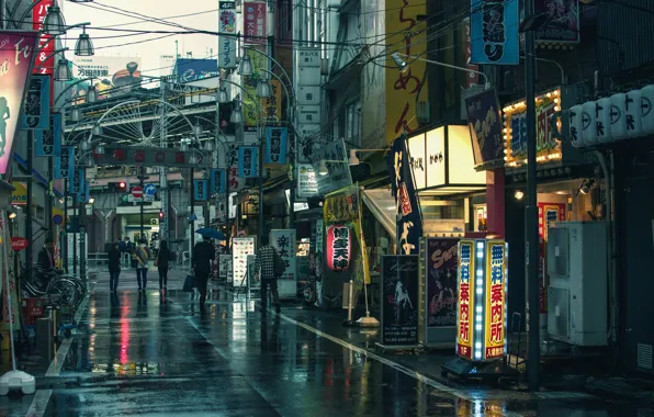 Картинка город, улица, Tokyo, Japan, Shimbashi