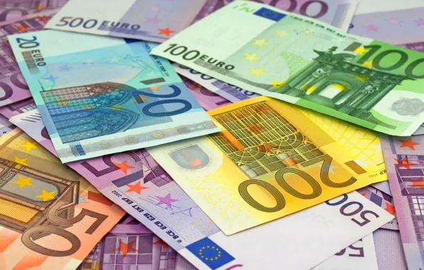 Картинка деньги, валюта, купюры, EURO