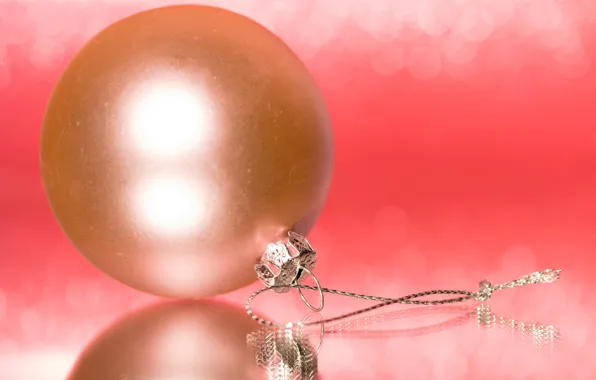 Картинка макро, праздник, игрушка, шар, шарик, Рождество