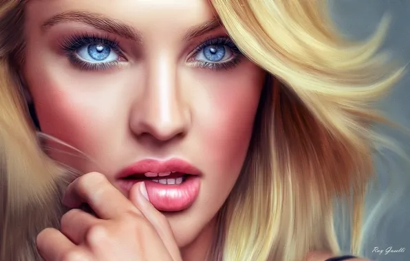 Картинка девушка, лицо, красивая, Кэндис Свейнпол, Candice Swanepoel, Victoria’s Secret, супермодель