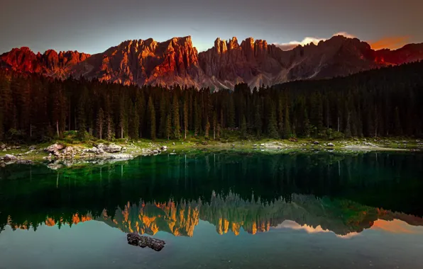 Картинка Italy, Trentino-Alto Adige, Nova Levante, Reflecting