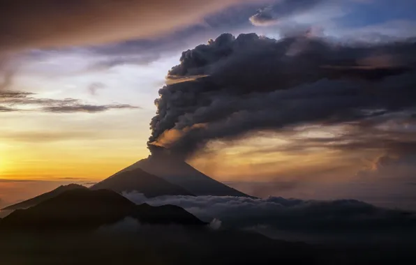 Картинка вулкан, Bali, Indonesia, Bantang