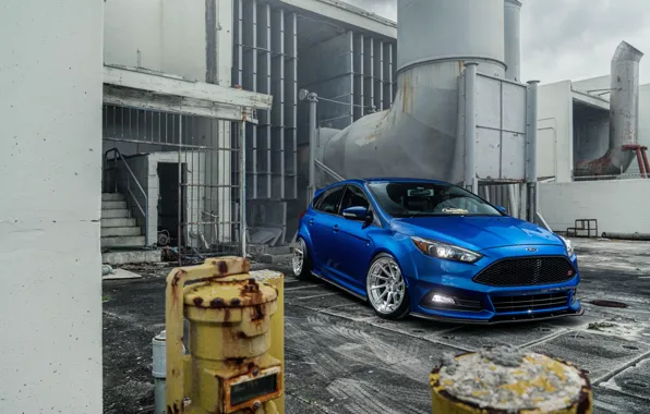 Картинка синий, дизайн, фон, Ford Focus