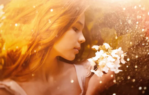 Картинка цветы, девочка, прелесть, Sergey Piltnik