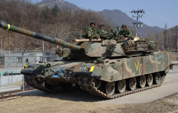 Картинка gun, soldier, weapon, South Korea, asian, tank, oriental, asiatic, Korea, K1H1
