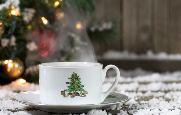 Картинка Новый Год, Рождество, cup, merry christmas, decoration, christmas tree