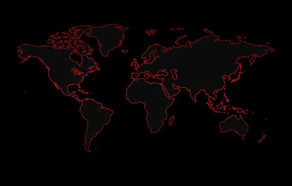 Картинка земля, мир, материки, черный фон, карта мира