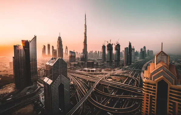Картинка город, Дубай, Dubai, небоскрёбы, ОАЭ, UAE