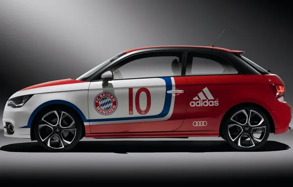 Картинка car, wallpaper, sport, logo, football, FC Bayern Munchen, Audi A1