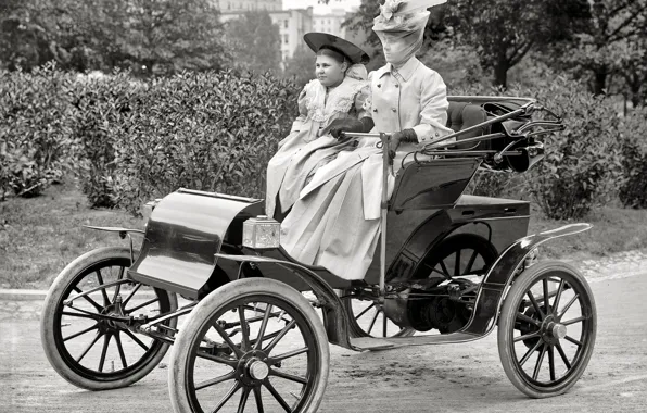 Картинка ретро, Ford, США, автомобиль, 1905-й год