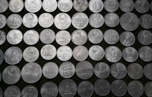 Картинка СССР, рубли, Советские юбилейные монеты, старые монеты