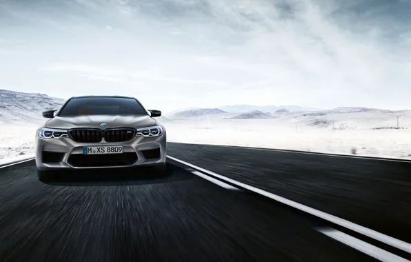Картинка седан, вид спереди, 2018, BMW M5, Competition