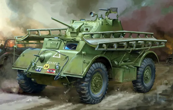 Картинка Staghound, Стегхаунд, Armored Car M6, средний бронеавтомобиль США