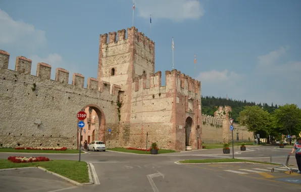 Картинка Италия, Italy, Italia, Верона, Verona, Soave, Соаве, Castello di Soave, Soave castle