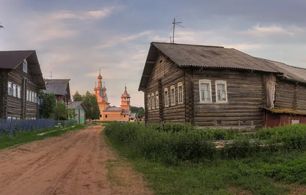 Картинка деревня, Архангельская область, Кимжа