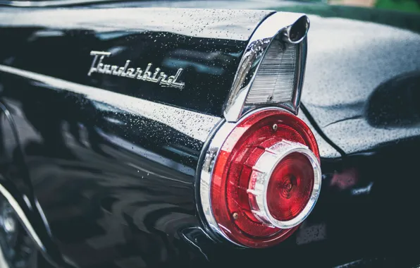 Картинка car, Ford, фара, автомобиль, classic, Thunderbird