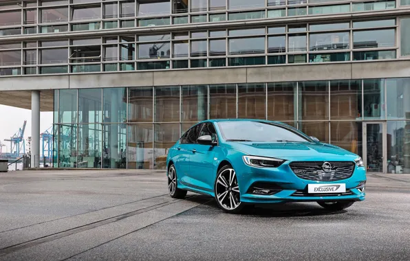 Картинка Opel, голубая, Insignia Grand