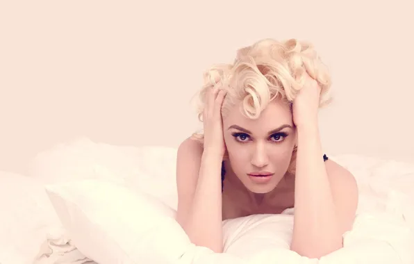 Картинка взгляд, лицо, стиль, волосы, блондинка, Gwen Stefani