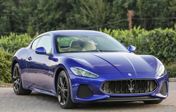 Картинка авто, синий, Maserati, sport, GranTurismo, Luxury, metallic