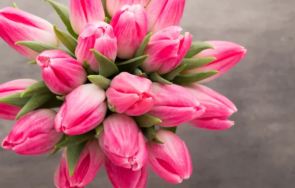 Картинка цветы, букет, тюльпаны, розовые, fresh, pink, flowers, beautiful, tulips, spring