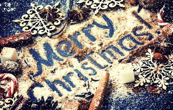Картинка украшения, Новый Год, Рождество, сахар, орехи, корица, Christmas, wood, Merry Christmas, Xmas, какао, decoration