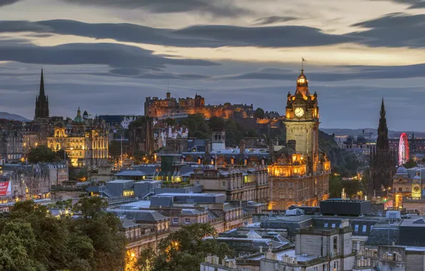 Картинка Шотландия, Scotland, Эдинбург, Edinburgh, Edinburgh Castle