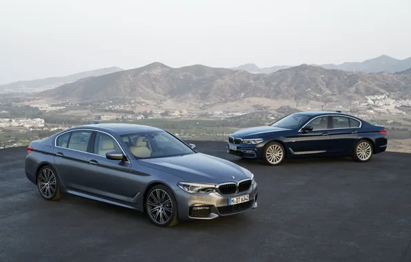Картинка серый, BMW, xDrive, 540i, 530d, Luxury Line, 5er, M Sport, тёмно-синий, 2017, 5-series, G30, седаны, …