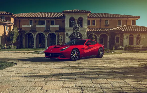 Картинка Ferrari, Front, Supercar, Berlinetta, F12, Luxury, Wheels