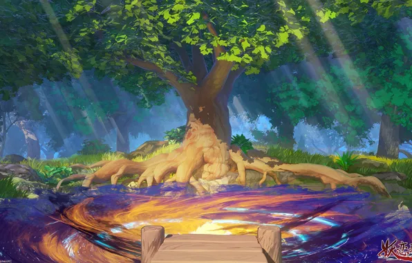 Картинка природа, дерево, арт, Forbidden Fairy Tales