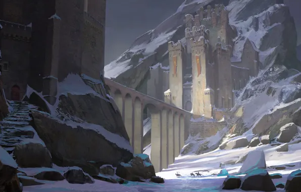 Картинка Pawel Hordyniak, Frozen Fortress, замерзшая крепость