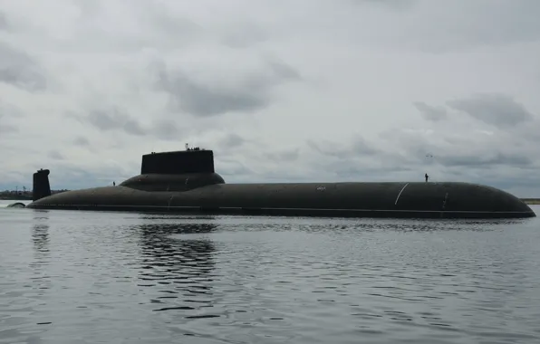 Картинка подводный, крейсер, атомный, назначения, Дмитрий Донской, стратегического, проект 941
