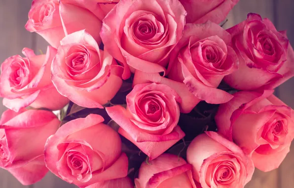 Картинка розы, букет, pink, roses, bouguet, Abelena