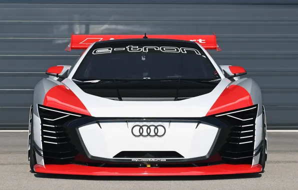 Картинка Audi, гоночное авто, Vision, вид спереди, 2018, Gran Turismo, E-Tron