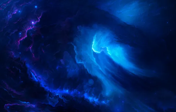 Картинка blue, energy, sci fi, Cosmos