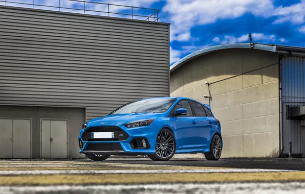 Картинка Ford, Focus, Blue, Hangar