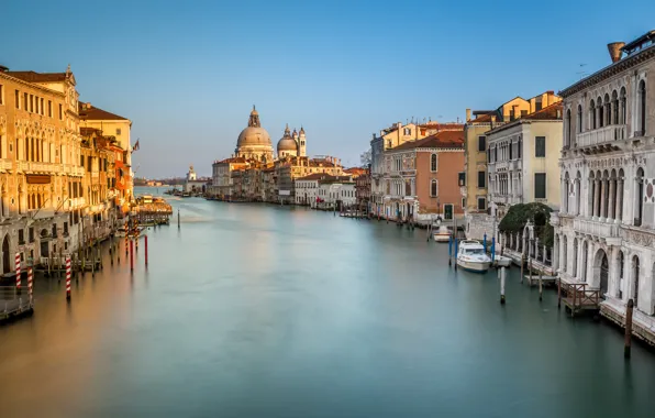 Картинка Италия, Венеция, канал, Italy, Venice, Panorama, channel, Grand Canal