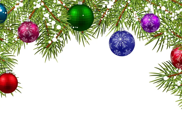 Картинка украшения, шары, елка, Новый Год, New Year, Happy
