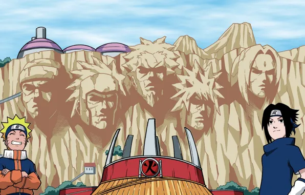 Картинка Sasuke, Naruto, Sakura, ninja, team 7, shinobi, Kakashi, hitaiate, genin, jounin, kunoichi, kanji, Konohagakure no …