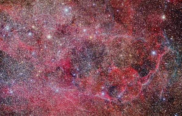 Картинка космос, звезды, Vela Supernova Remnant, Диффузная туманность