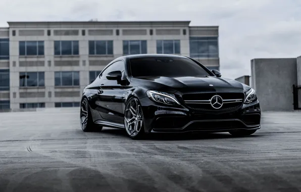Картинка Mercedes, Black, Coupe, Bi-Turbo, С217, S63AMG