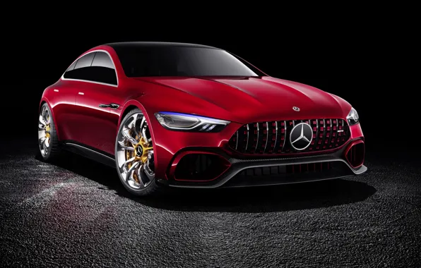 Картинка Concept, концепт, Mercedes, черный фон, мерседес, GT-Class