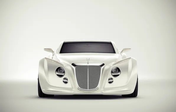 Картинка Авто, Bentley, Белый, Машина, Фон, Art, Люкс, Andreas Ezelius, Bentley Luxury Concept