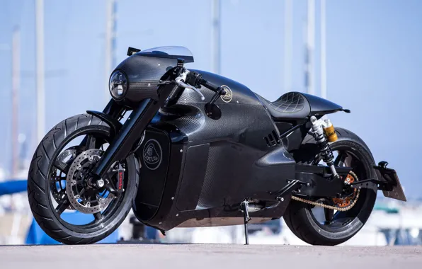 Картинка черный, Lotus, мотоцикл, лотус, black, bike, motorcycle, superbike, sportbike, Lotus C-01